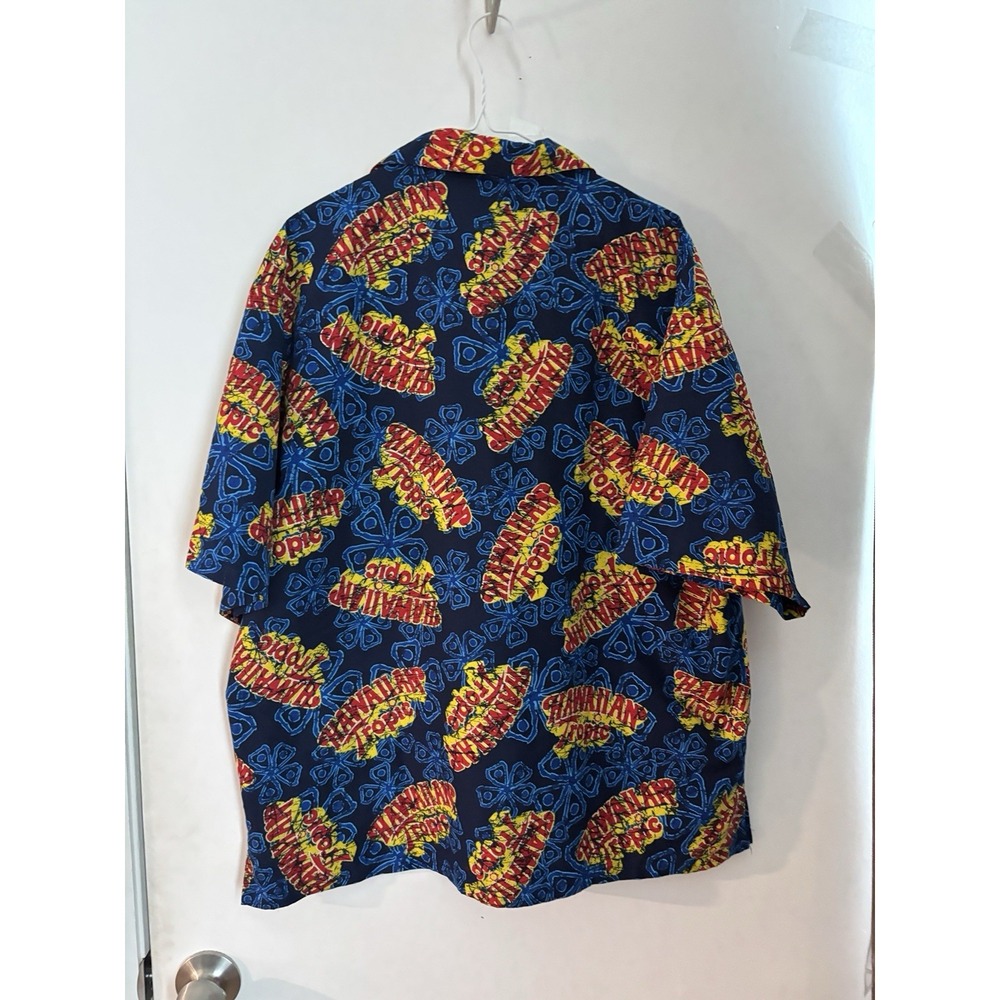 Hawaiian Tropic Men Hawaiian Camp Shirt XL Aloha Suntan Lotion Beachy - Picture 4 of 4